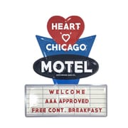 EMBOSS METAL SIGN HEART CHICAGO エンボスメタル ティンサインプレート SH147174