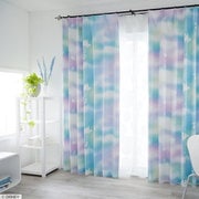 既製カーテン ドレープ ミッキーメロウ 100cm×135cm ブルー M1195