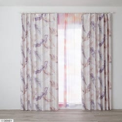既製カーテン ドレープ ミッキーフラン 100cm×135cm ピンク M1199