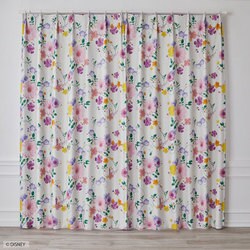 既製カーテン ドレープ プリンセスタングルド 100cm×178cm アイボリー M1203