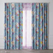 既製カーテン ドレープ プリンセスタングルド 100cm×135cm ブルーグリーン M1204