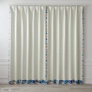 既製カーテン ドレープ プリンセスシンデレラ 100cm×135cm アイボリー M1208