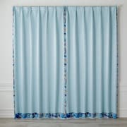 既製カーテン ドレープ プリンセスシンデレラ 100cm×178cm ライトブルー M1209