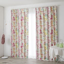 既製カーテン ドレープ カーニバル 100cm×178cm ローズ M1054