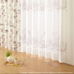 既製カーテン レース シークレット 100cm×176cm ベージュ M1103