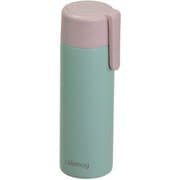 水筒 ボトル マグボトル 130ml スリム クリップ付 保温 保冷 ステンレス製 グリーン カフェマグ HB-6260