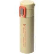 水筒 ボトル マグボトル 140ml スリム ワンタッチ 保温 保冷 ステンレス製 サンドベージュ カフェマグ HB-6263