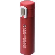 水筒 ボトル マグボトル 140ml スリム ワンタッチ 保温 保冷 ステンレス製 レッド カフェマグ HB-6265