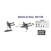 PNG7055 1/700 独軍 ブローム・ウント・フォスBV138飛行艇 2機セット [組立式プラスチックモデル]