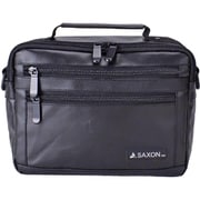 ビジネスバッグ SAXON タフライト 2wayショルダーバッグ 横型 撥水 ブラック SWAN-5220BK