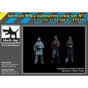 T72141 1/72 WW.II ドイツ軍 潜水艦 クルーセット No.1 [組立式プラスチックモデル]