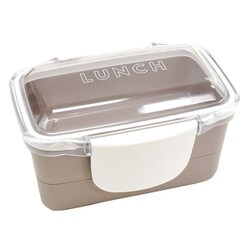 ランチボックス 弁当箱 time for LUNCH ドーム型 2段 日本製 560ml グレー 72116