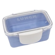 72127 [ランチボックス 弁当箱 time for LUNCH ドーム型 2段 560ml 日本製 サックス]