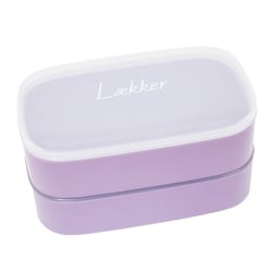 ランチボックス 弁当箱 レカ オーバル 2段 520ml 日本製 ライラックパープル 73433