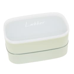 ランチボックス 弁当箱 レカ オーバル 2段 520ml 日本製 アクアグリーン 73434