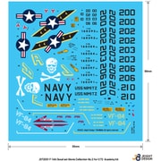 JD72001 1/72 現用 アメリカ海軍 艦上戦闘機 F-14A デカールセット ムービーコレクション No.2 VF-84 ジョリーロジャース1978 （アカデミー用） [プラモデル用品]