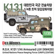 DK35008 1/35 現用 韓国軍1/4トン小型軍用汎用車K131増加装甲仕様 フルキット [組立式プラスチックモデル]