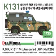 DK35010 1/35 現用 韓国軍1/4トン小型軍用汎用車K131共同警備区域 （JSA） 配属仕様 フルキット [組立式プラスチックモデル]