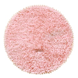 PLYS Fleuri SOUFFLE ラウンドマット ラグ 約直径47cm ピンク