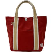 3J21 レッド [帆布工房 （ハンプコウボウ） LINEシリーズ トートバッグ]