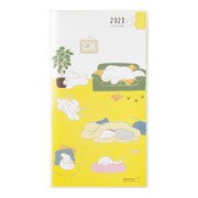 2023 ポケットダイアリー スリム イヌ柄 22166006