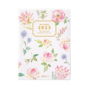 2023 ポケットダイアリー A6 カントリータイム 花柄 22179006