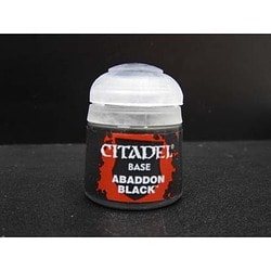 Citadel Base ABADDON BLACK [シタデルベース アクリル系塗料 12ml]