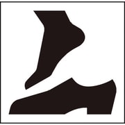 6300001290 [JISピクトサイン 靴を脱いでください 150角]