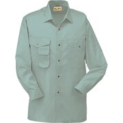 378-9-L [コーコス 長袖シャツ378 9 グリーン L]
