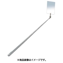 34347 [ミツトモ ステンレス検査鏡 54×86mm 伸縮自在]