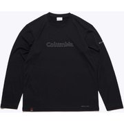 リーディトレイルロングスリーブT シャツ PM0440 011 Black, Graphic Logo XSサイズ [アウトドア カットソー メンズ]