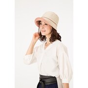 国産 倉敷帆布 おでかけ帽子 ベージュ