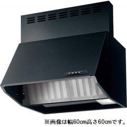 レンジフード BDAシリーズ 幅60cm シロッコファン ブーツ型 アクアスリットフィルター ブラック BDA-3HL-AP601BK