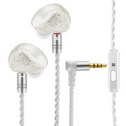 カナル型 有線イヤホン 2pinリケーブル対応 マイク リモコン付 WHITE K1