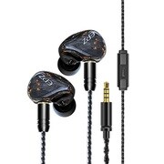カナル型 有線イヤホン 2pinリケーブル対応 マイク リモコン付 BLACK STAR Q1