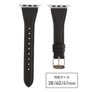 RWE032AU [ecopurela（エコピュアラ） Apple Watch 38/40/41mm用 バンド テーパード ブラック]