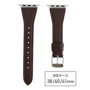 RWE032BU [ecopurela（エコピュアラ） Apple Watch 38/40/41mm用 バンド テーパード ダークブラウン]