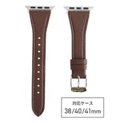 RWE032CU [ecopurela（エコピュアラ） Apple Watch 38/40/41mm用 バンド テーパード ブラウン]