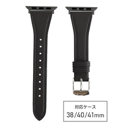 RWE532AU [ecopurela（エコピュアラ） Apple Watch 38/40/41mm用 バンド テーパード ブラック]