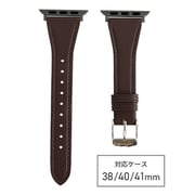 RWE532BU [ecopurela（エコピュアラ） Apple Watch 38/40/41mm用 バンド テーパード ダークブラウン]