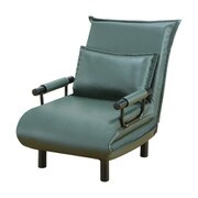 FL0410430 [省スペース3WAYソファベッド PVC レギュラー グリーン]