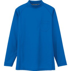 AS658-6-L [コーコス 長袖ローネックAS-658 6 ブルー L]