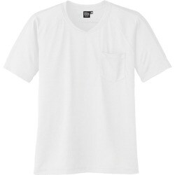 A-667-0-EL [コーコス 半袖VネックTシャツA-667 0 ホワイト EL]