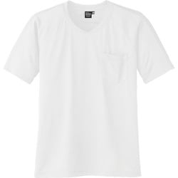 A-667-0-S [コーコス 半袖VネックTシャツA-667 0 ホワイト S]