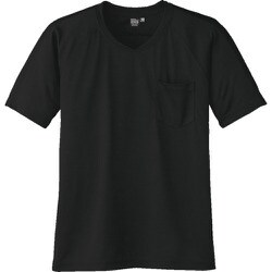 A-667-13-LL [コーコス 半袖VネックTシャツA-667 13ブラックNLL]