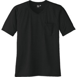 A-667-13-M [コーコス 半袖VネックTシャツA-667 13ブラックNM]