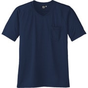 A-667-1-5L [コーコス 半袖VネックTシャツA-667 1 ネイビー 5L]