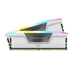 VENGEANCE RGB DDR5 White DDR5メモリ 6200MHz 32GB（16GB×2） UDIMM 36-39-39-76 XMP 3.0 1.3V CMH32GX5M2B6200C36W