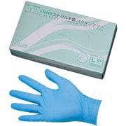 SNT0604 [ニトリル手袋 N440 ブルー（粉なし）L（100枚入）]