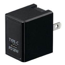 USBアダプター 1ポート PD18W ブラック VFPD18BK